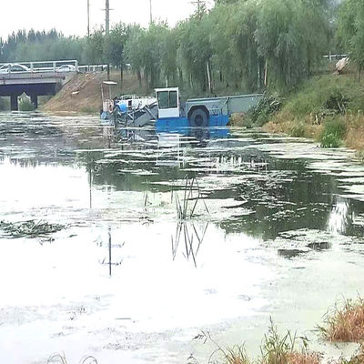 Pulizia di giacinti d'acqua Coltivatore di erbaccia acquatico professionale con velocità di lavoro da 3,5 a 5 kn/h