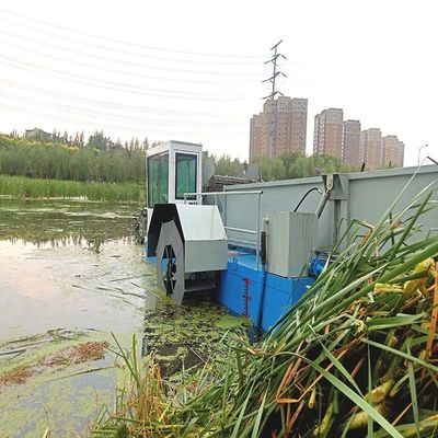 Pulizia di giacinti d'acqua Coltivatore di erbaccia acquatico professionale con velocità di lavoro da 3,5 a 5 kn/h