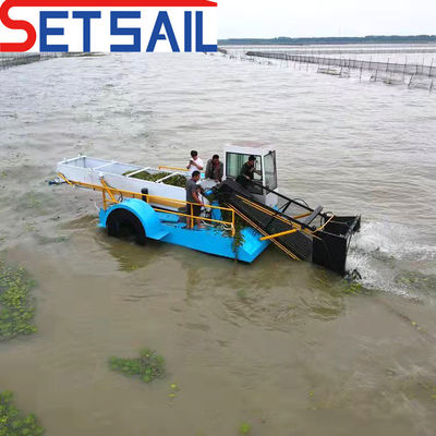 Propeller Driven Harvester-53 Fiume e lago pulizia raccolta rifiuti Skimmer Barca