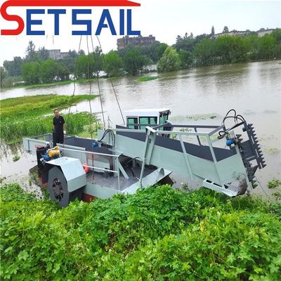 Propeller Driven Harvester-53 Fiume e lago pulizia raccolta rifiuti Skimmer Barca