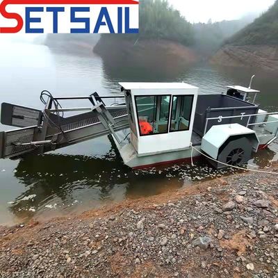 Progetto di macchina per la raccolta di erbacce acquatiche da 0,55 m-2 m con velocità di lavoro da 3,5 a 5 kn/h
