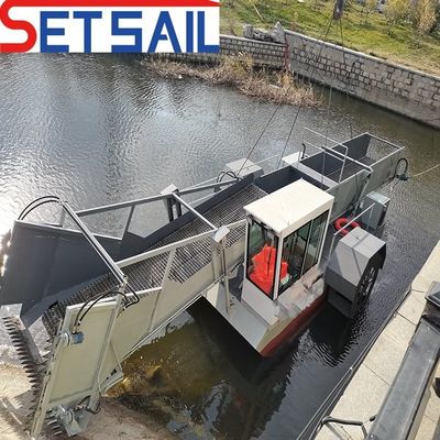 50m3 Max. Capacità di carico Coltivatore acquatico di erbacce per eliminare rifiuti galleggianti