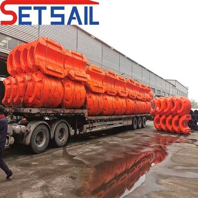 Connessione a flangia Tubo di trasporto di sabbia di mare Tagliatore di aspirazione Dredger tubo di scarico