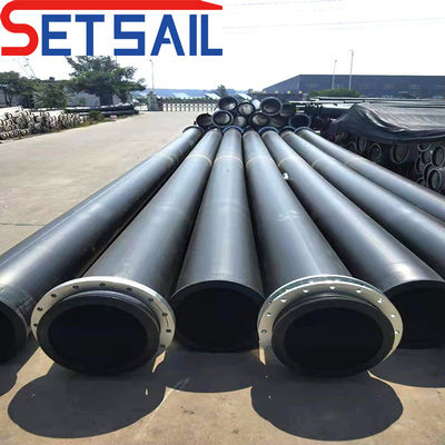 Fattore di sicurezza elevato Tubo in HDPE rotondo per dragaglie di aspirazione a tramite tramoggia nella sabbia fluviale