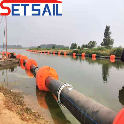 Fattore di sicurezza elevato Tubo in HDPE rotondo per dragaglie di aspirazione a tramite tramoggia nella sabbia fluviale